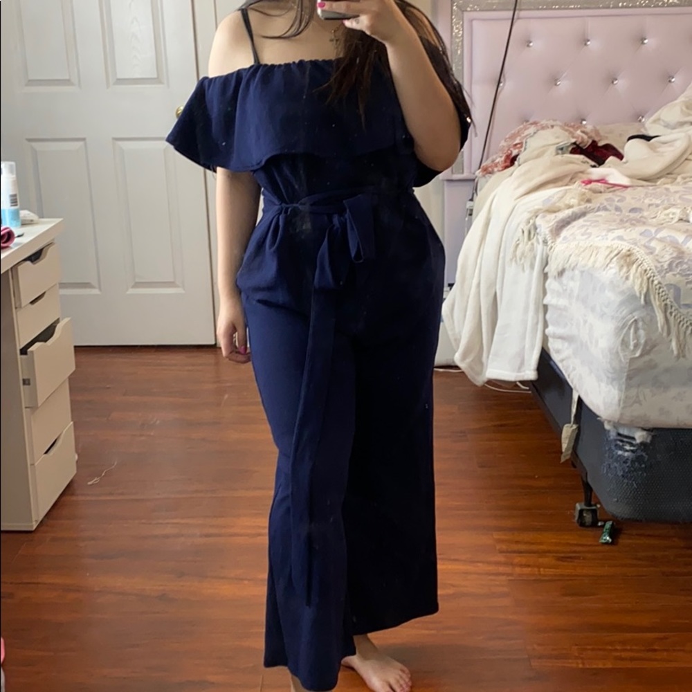 Navy blue jumpsuit